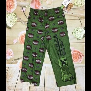 Boys minecraft pajama bottoms